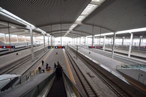 하얼빈 서역 승강장