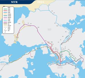 홍콩 MTR 노선도