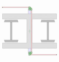 직각 크랭크핀과 볼스터 앵커에 의한 대차의 회전