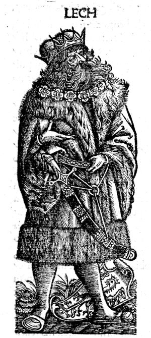 마체이 미에호비타의 폴란드 연대기에 묘사된 전설적인 통치자 레흐