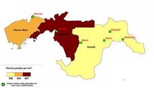 키수무현의 인구 밀도