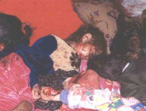 미 해병대에 의해 총에 맞아 사망한 세 살배기 아야샤 유니스 살림.