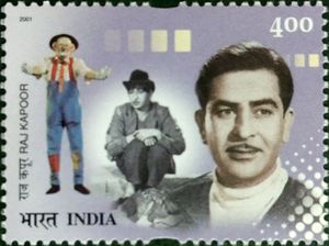 인도 라지 카푸르 2001년 우표