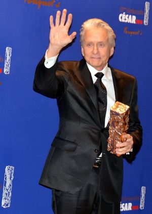 마이클 더글러스, 명예 세자르상 수상자.