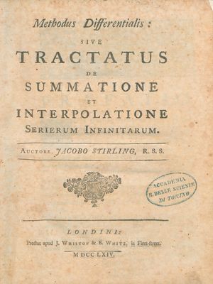 스털링의 《미분법》 표지