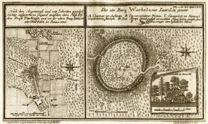 L. A. Mellin의 바르볼라 요새 지도