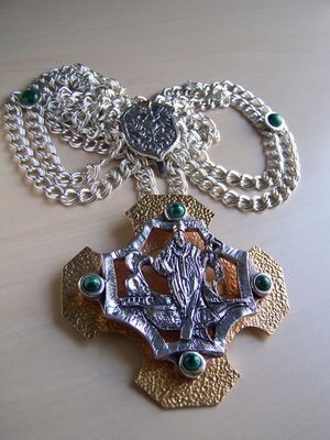 성 아달베르트의 정경 십자가, 겐나디 예르쇼프 제작. 그단스크의 대성당. 2011년 은도금