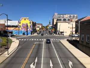 202번 국도 북쪽 노리스타운 시내 진입