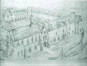 블록섬 스쿨의 G. E. 스트리트의 설계도