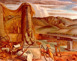 1944년, 미국 육군 그림.