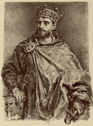 미에슈코 2세 람베르트, 얀 마테이코가 역사적 자료를 바탕으로 19세기에 그린 그림