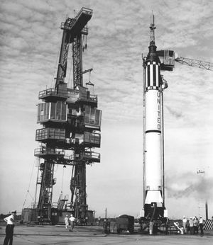 우주 비행사 거스 그리섬 탑승