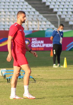 2021년 레바논 국가대표팀과 함께 훈련하는 부기엘