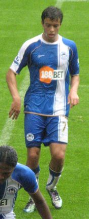 2010년 위건 애슬레틱에서 활약하는 디 산토