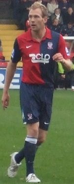 2008년 요크 시티에서 뛰고 있는 러스크