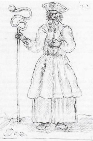 마테우스 프레토리우스가 그린 크리브를 가진 남자