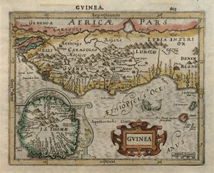 요도쿠스 혼디우스 2세의 지도 기니, 1621