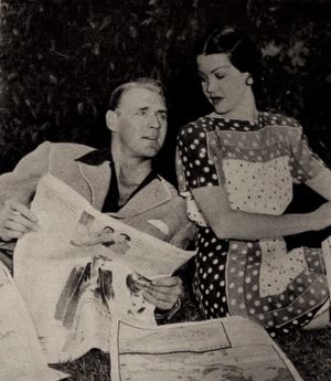 소니 터프츠와 그의 아내 바바라 데어, 1943년