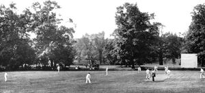 해버퍼드 코프 필드, 크리켓 피치 (1900년경)