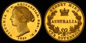 1857년 시드니 조폐국 소버린
