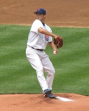 2007년 컵스에서 투구하는 릴리