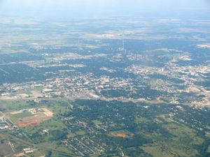상공에서 본 덴턴