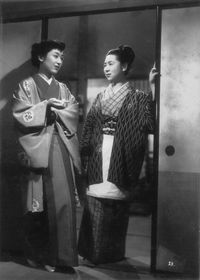 『긴자 화장』(1951년) 다나카 키누요(오른쪽)와 하나이 란코