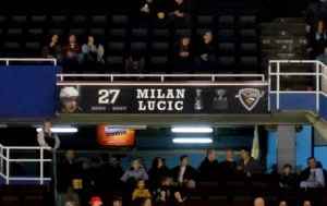 자이언츠 명예의 전당에 있는 루치치의 배너