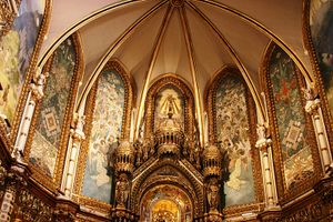 제단의 돔 내부 (1928년경)