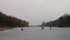 2015년 1월 그리네디어 연못의 스케이터.