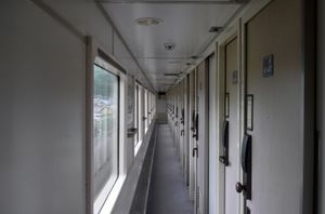 B형 침대차 복도