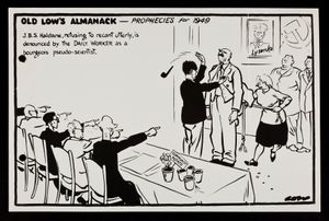 데이비드 로가 그린 홀데인 만화 "1949년 예언"