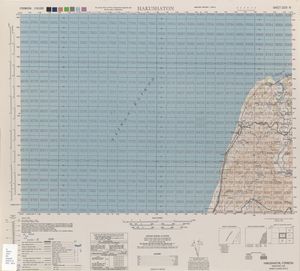 허우룽 지역 서부 지도 (1944년)