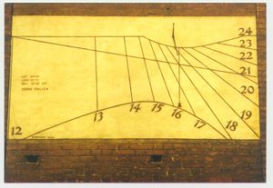 아스티 대성당의 이탈리아 시간 해시계