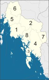 끄라비 주의 암프 지도