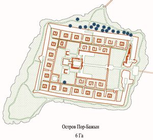 바인슈테인의 부지 계획(2007년 Por-Bajin 요새 재단 업데이트)