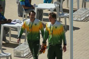 니콜라스 산토스와 시엘루, 2007년 범아메리카 경기 대회에서, 리우데자네이루