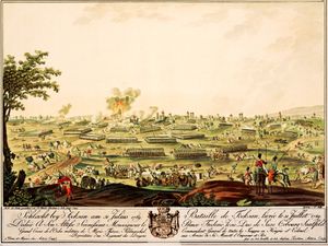 포크샤니 전투에서 러시아-오스트리아군과 터키군의 충돌