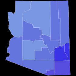 선거 결과 (군별)더글러스: 50–60% 60–70% 70–80% 80–90%
