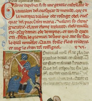 가랭 드 아프시에 13세기 중세 필사본