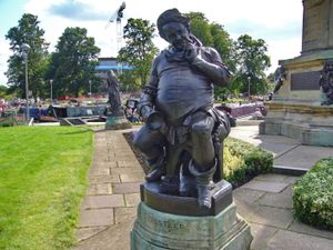 로널드 고어의 셰익스피어 기념관의 일부인 팔스타프, 스트랫퍼드어폰에이번