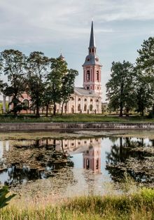 실리셀부르크의 수태고지 성당과 라도가 운하