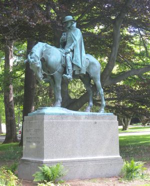 미국 전역에 감리교를 전파하고 제2차 대각성 운동을 시작한 최초의 두 명의 감리교 감독 중 한 명인 프랜시스 애스버리의 동상