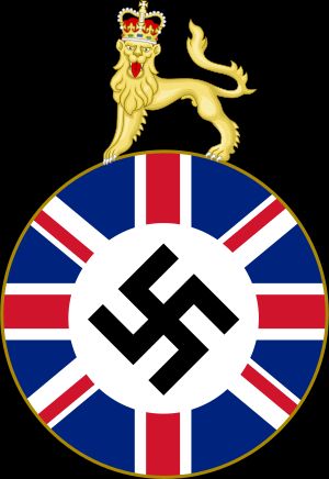 1929년부터 1939년까지 리스가 창립하고 이끌었던 제국 파시스트 연맹의 엠블럼