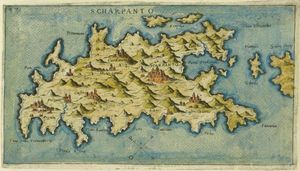 자코모 프랑코가 그린 카르파토스 지도(Scarpanto), 1597