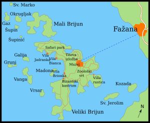 브리유니 섬 지도