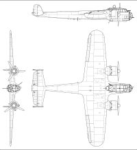 Do 17 Z-2의 3면도