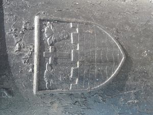 티퍼레리 타운의 문장 (금속 세공): 세로로 녹색과 물결 모양 청색 및 은색을 띈 가로띠 위에 세 번째 색상으로 톱니 모양의 성벽이 있고, 머리 부분에는 두 개의 암소 머리 사이에 수난 십자가가 있으며, 금색이다.