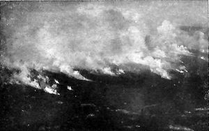 셰맹 데 다므(Chemin des Dames)에서 독일군 Trommelfeuer(탄막 사격, 집중 사격)(1917년 7월 31일)