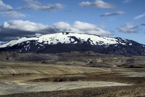 2009년 여름의 헤클라산 측면 모습